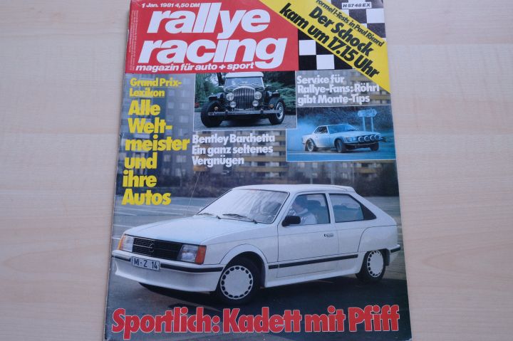 Deckblatt Rallye Racing (01/1981)